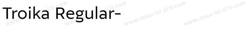 Troika Regular字体转换